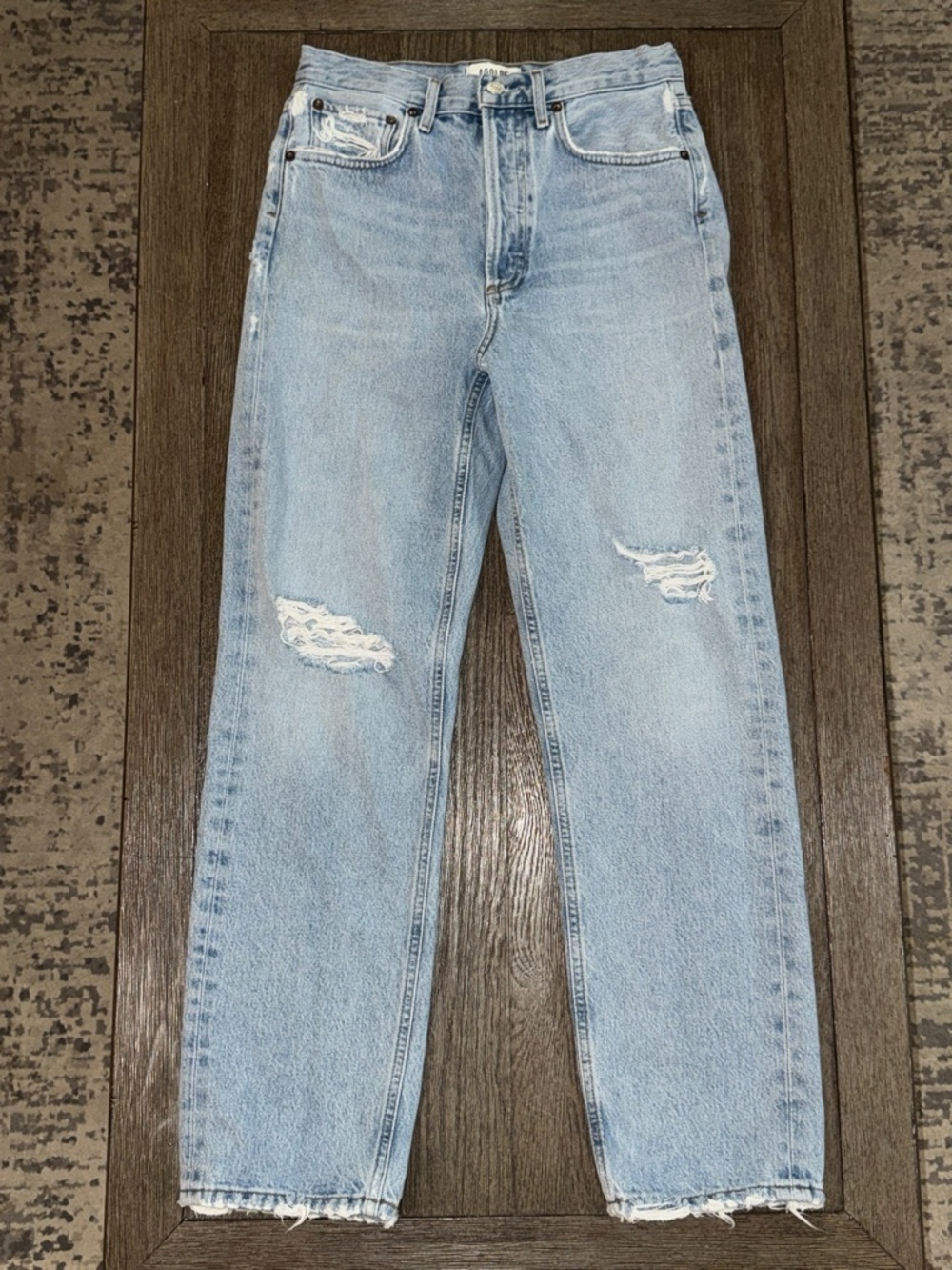 AGOLDE 90s Mid Rise Loose Fit Jean Captured Distressed